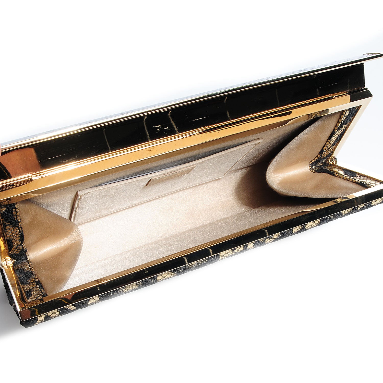 Jimmy Choo Lace Cayla Clutch Black 5 of 7