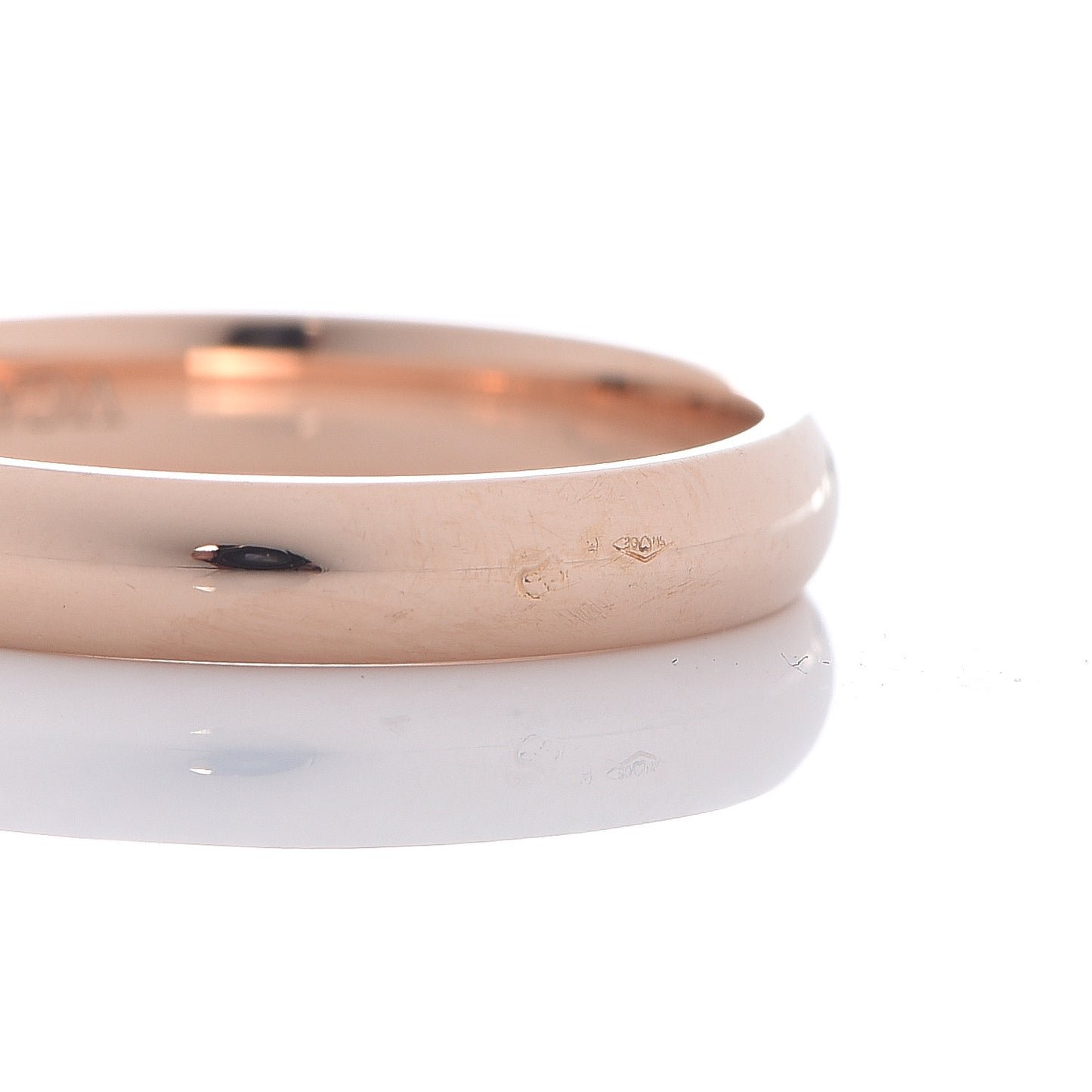 18K Rose Gold Wedding Band Ring 51 5.75