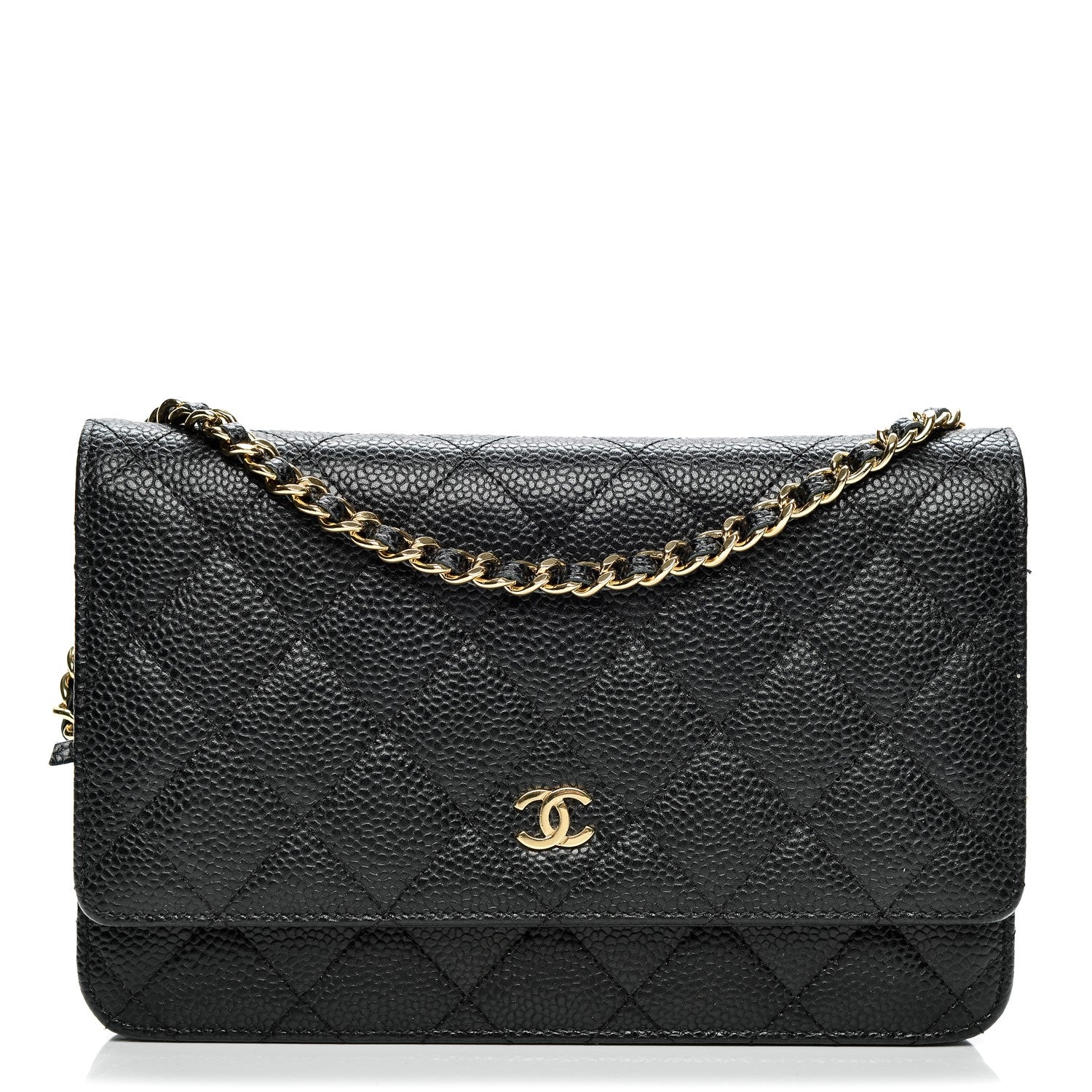 Chanel Caviar Quilted Wallet On Chain WOC Black 1 of 8