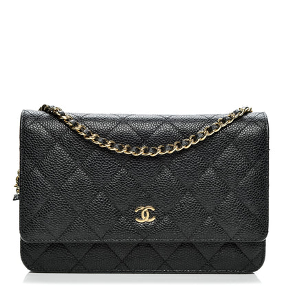 Chanel Caviar Quilted Wallet On Chain WOC Black 1 of 8