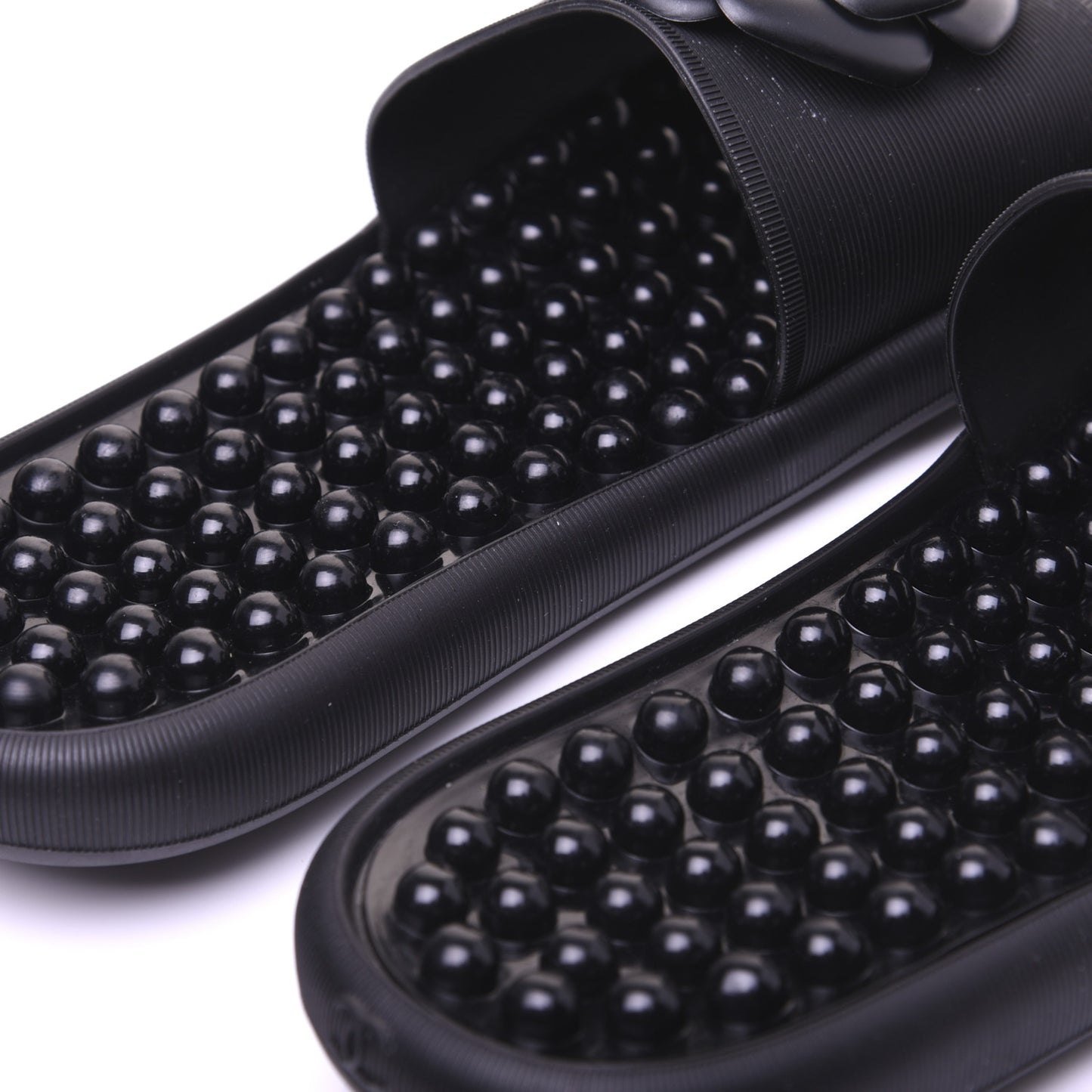 Thermoplastic PVC Camellia Mule Sandals 40 Black