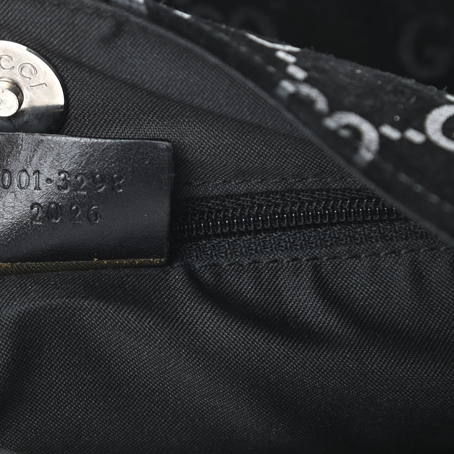 Gucci Suede Monogram Hobo Black 7 of 15