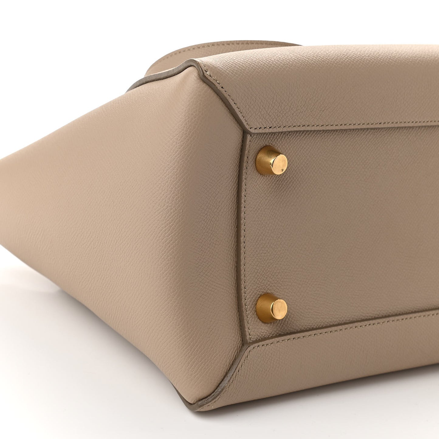 Grained Calfskin Mini Belt Bag Light Taupe