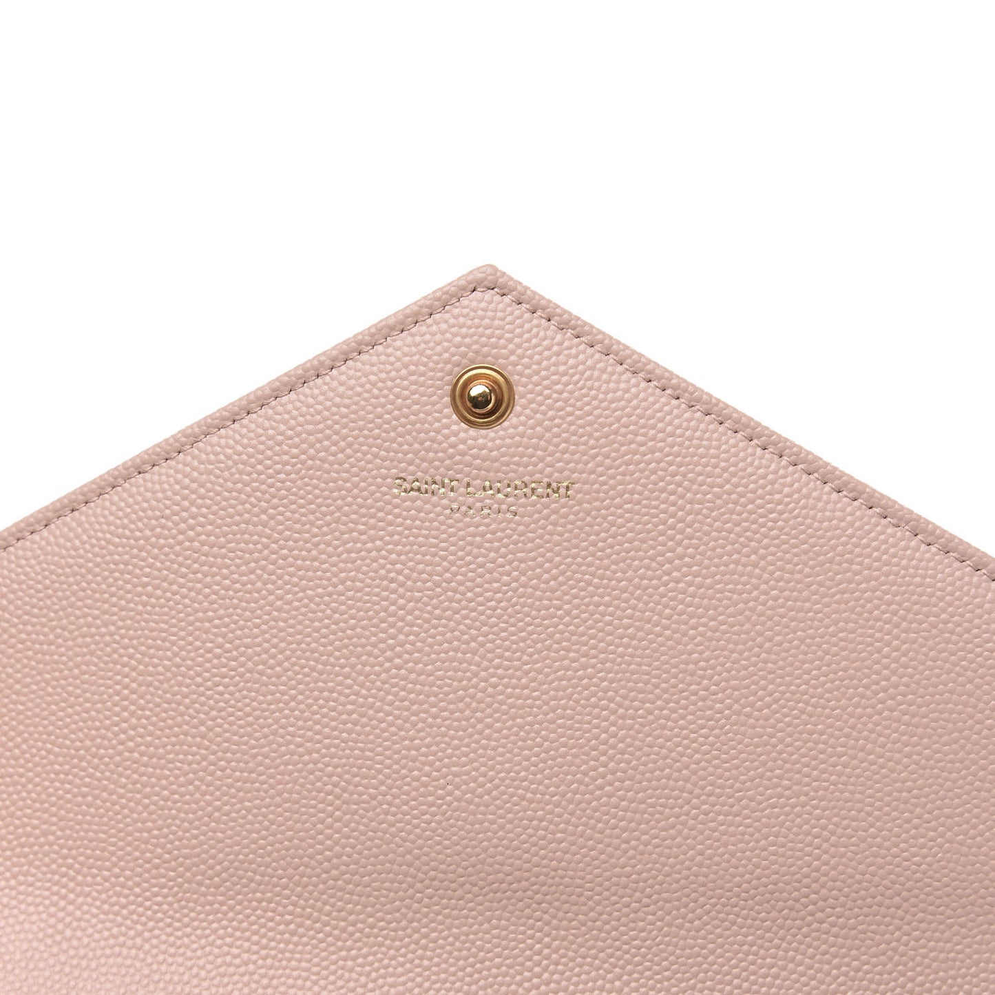 Grain De Poudre Matelasse Chevron Monogram Chain Wallet Pale Blush