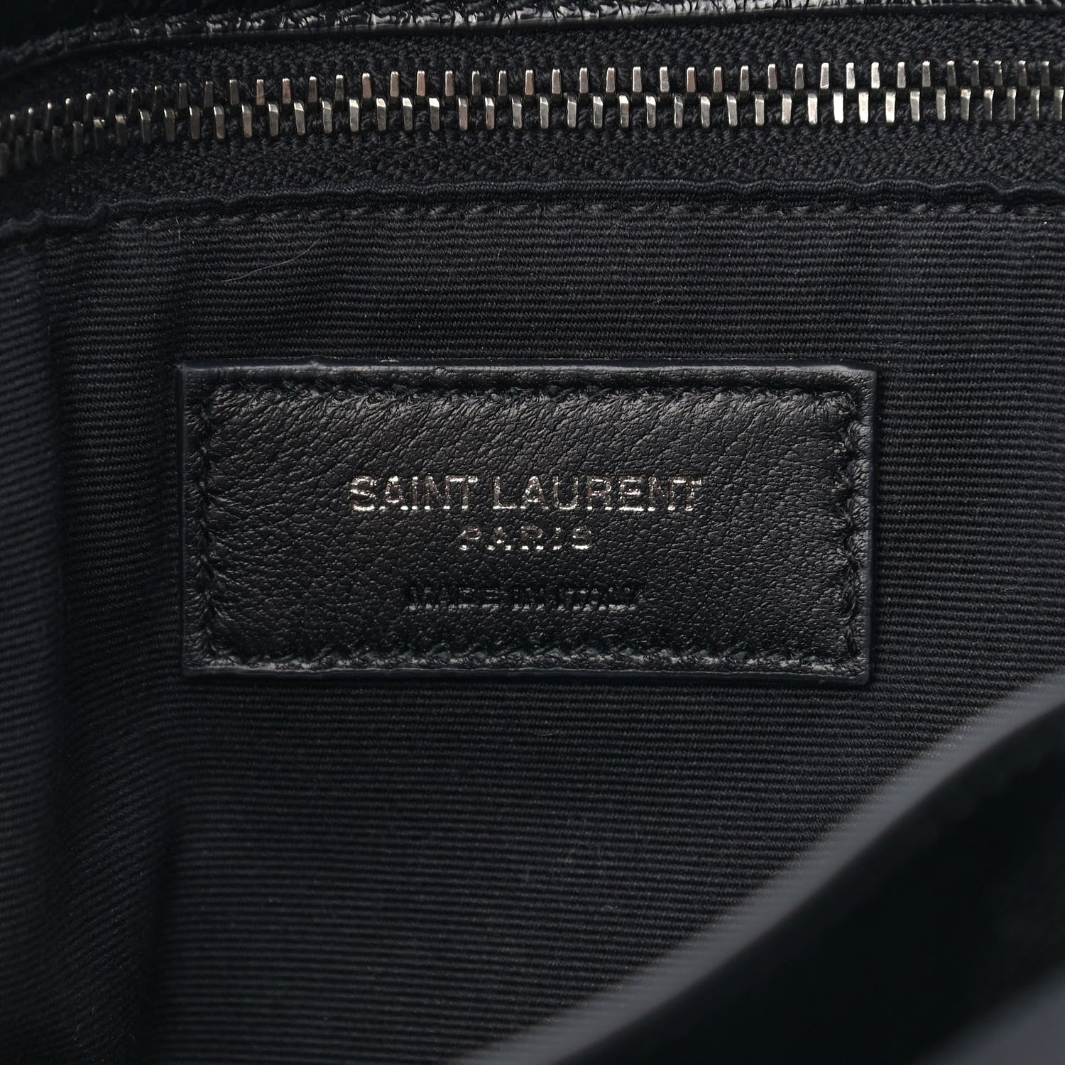 Saint Laurent Crinkled Calfskin Matelasse Monogram Medium Niki Chain Satchel Black 6 of 10