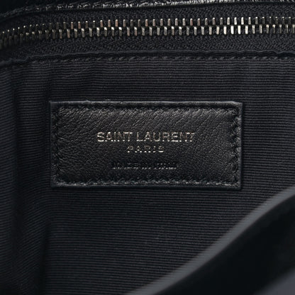 Saint Laurent Crinkled Calfskin Matelasse Monogram Medium Niki Chain Satchel Black 6 of 10