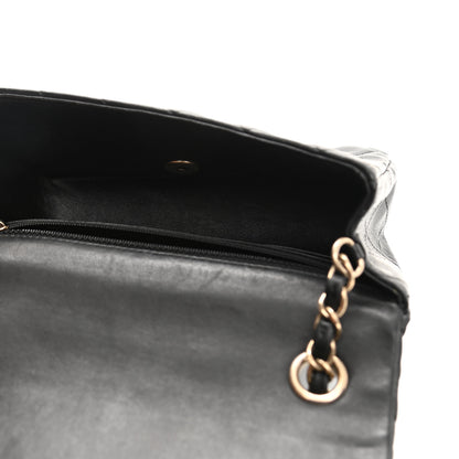 Chanel Lambskin Quilted Mini Rectangular Flap Black 5 of 10