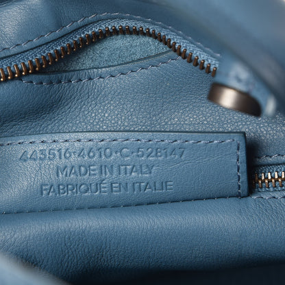 Balenciaga Veau Soyeux Perforated Blackout Hardware S City Bleu Canard 8 of 8