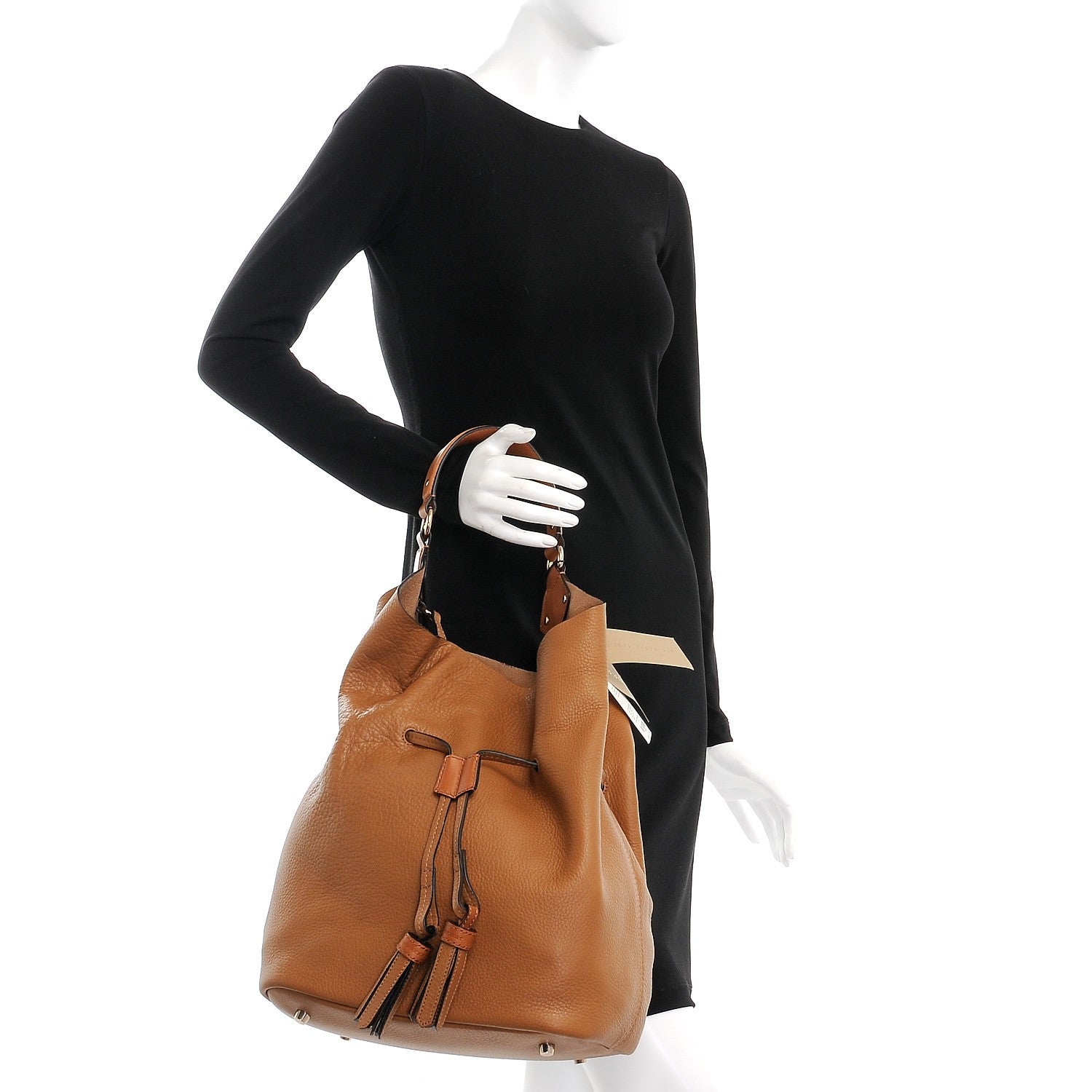 Burberry Grainy Calfskin Large Ashby Hobo Sand 2 of 10
