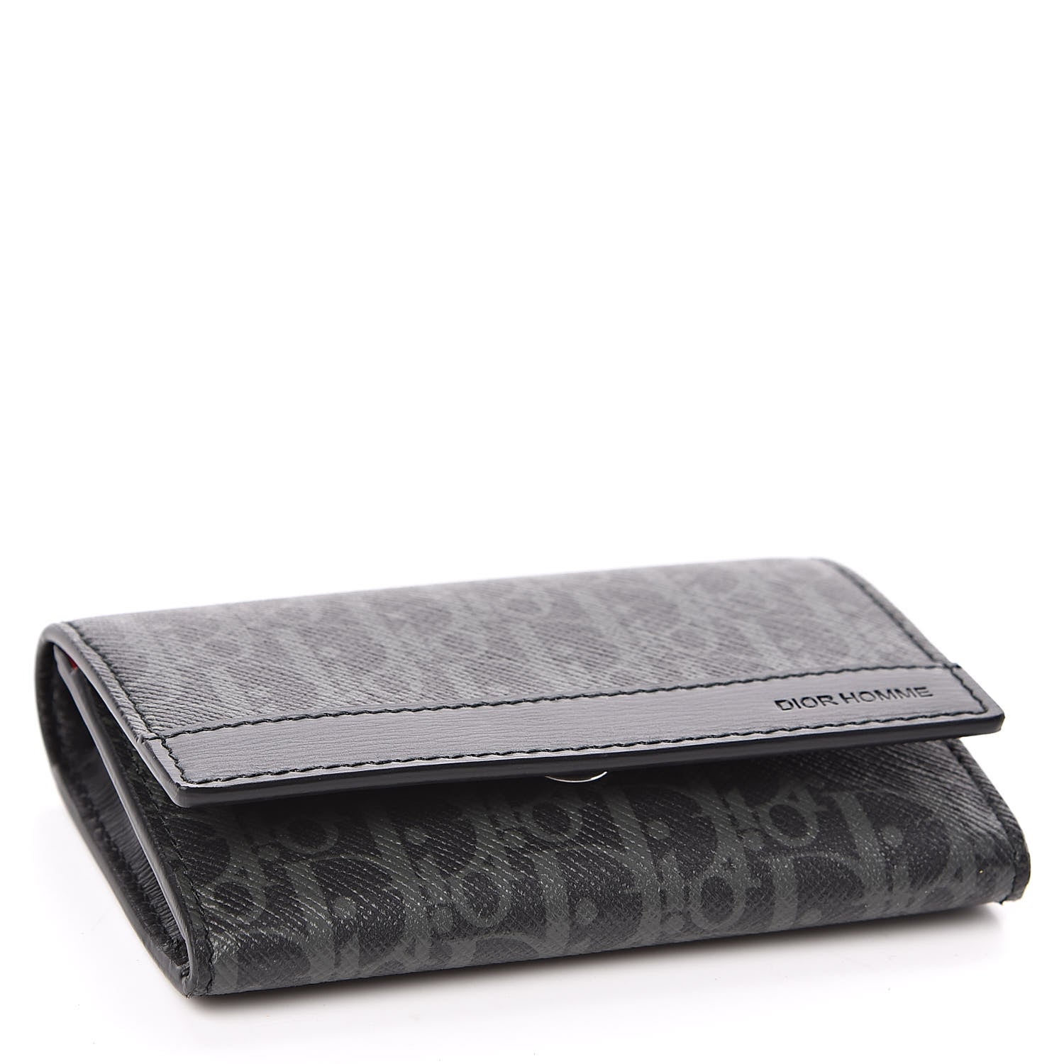 Christian Dior Homme Monogram Porte Cartes De Visite Grise 4 of 8