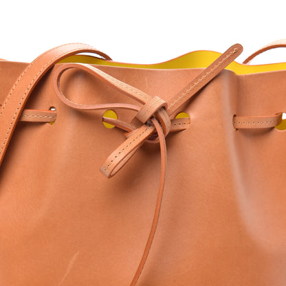 Mansur Gavriel Vegetable Tanned Calfskin Mini Bucket Bag Cammello Sun 7 of 9