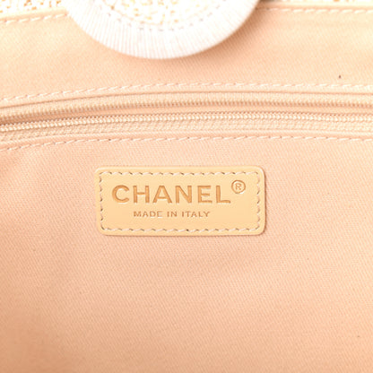 Chanel Lurex Boucle Small Deauville Tote Ivory 6 of 10