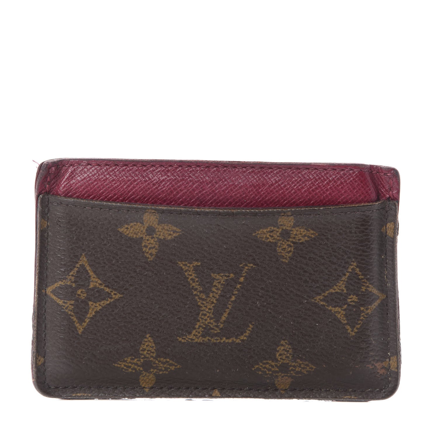 Monogram Card Holder Fuchsia