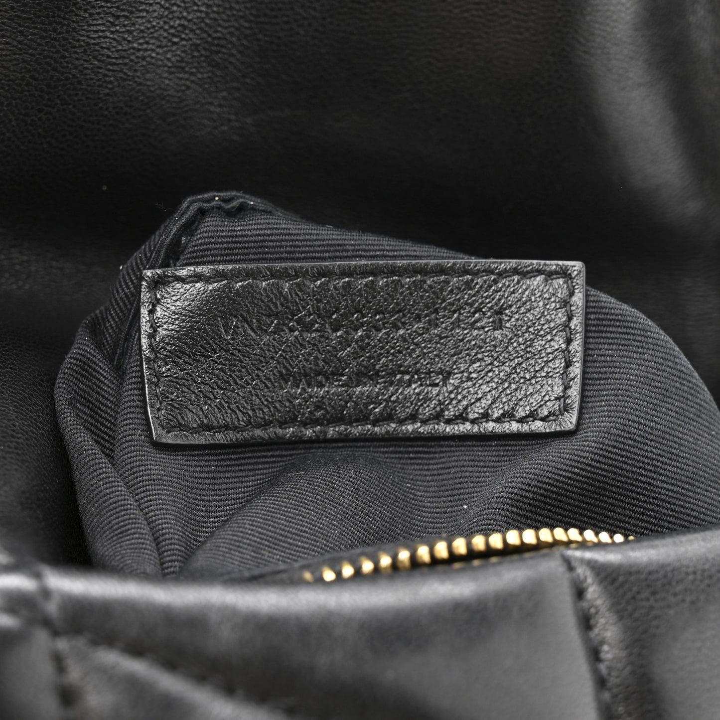 Lambskin Quilted Toy Loulou Puffer Monogram Chain Satchel Black