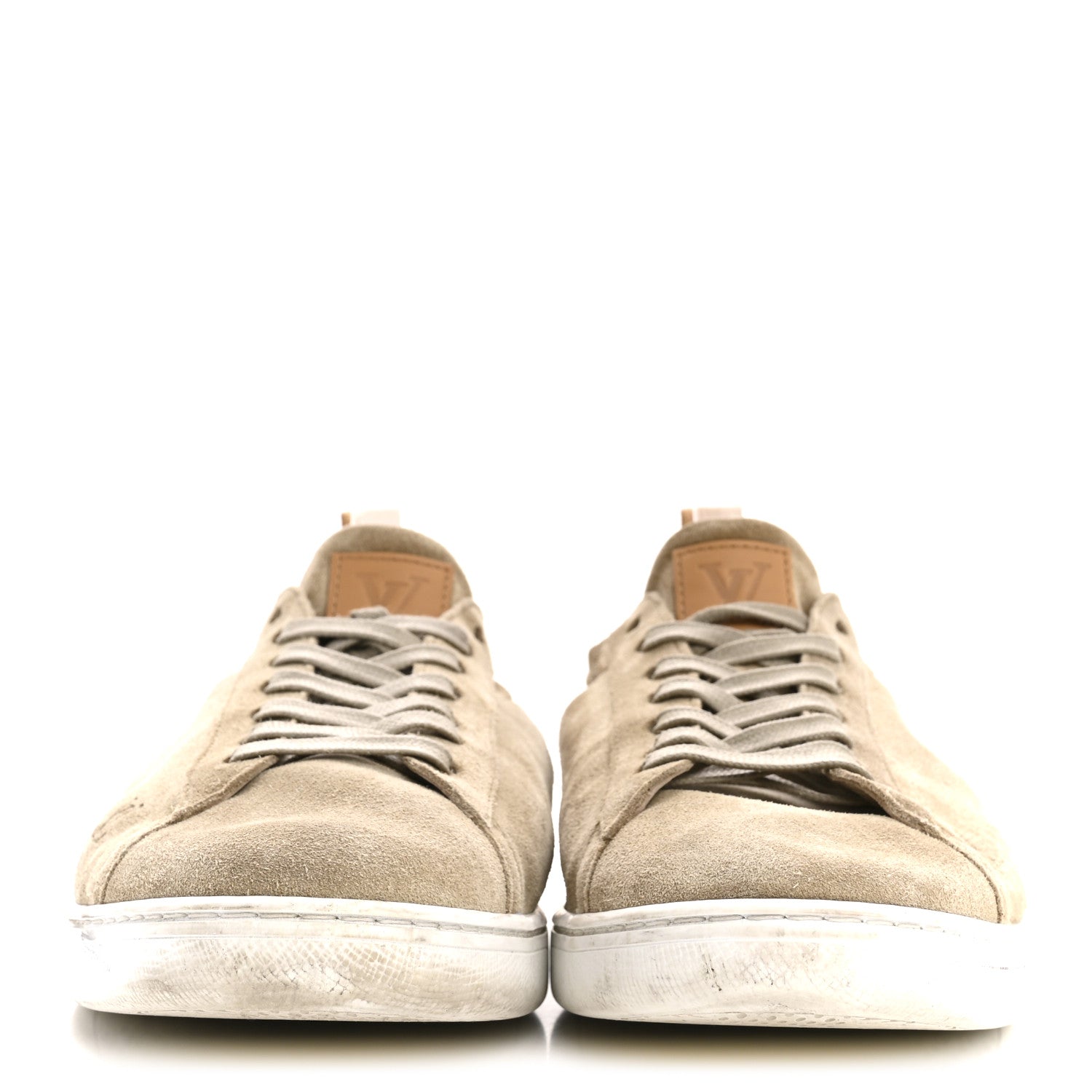 Louis Vuitton Suede Calfskin LV Soft Sneakers 9 Beige 3 of 11