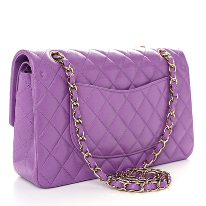 Chanel Caviar Quilted Medium Double Flap Purple 3 of 10