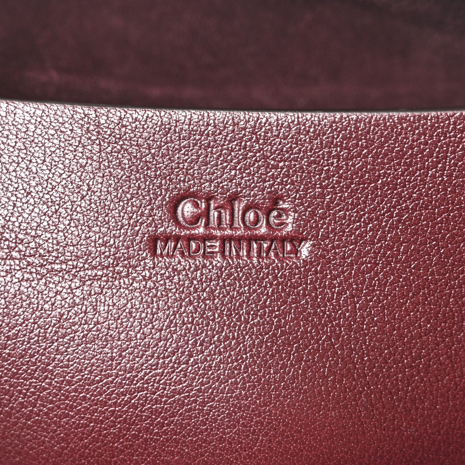 Chloe Grained Calfskin Small Bracelet Hobo Bag Grenat 6 of 10