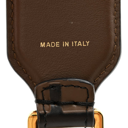 Fendi Vitello Century Bi-Color FF 1974 Embossed Strap You Maya Black 4 of 7