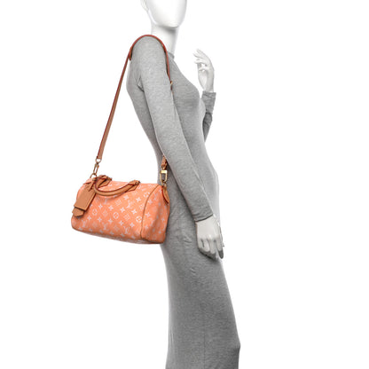 Louis Vuitton Calfskin Monogram Speedy P9 Bandouliere 25 Summer Peach 2 of 11