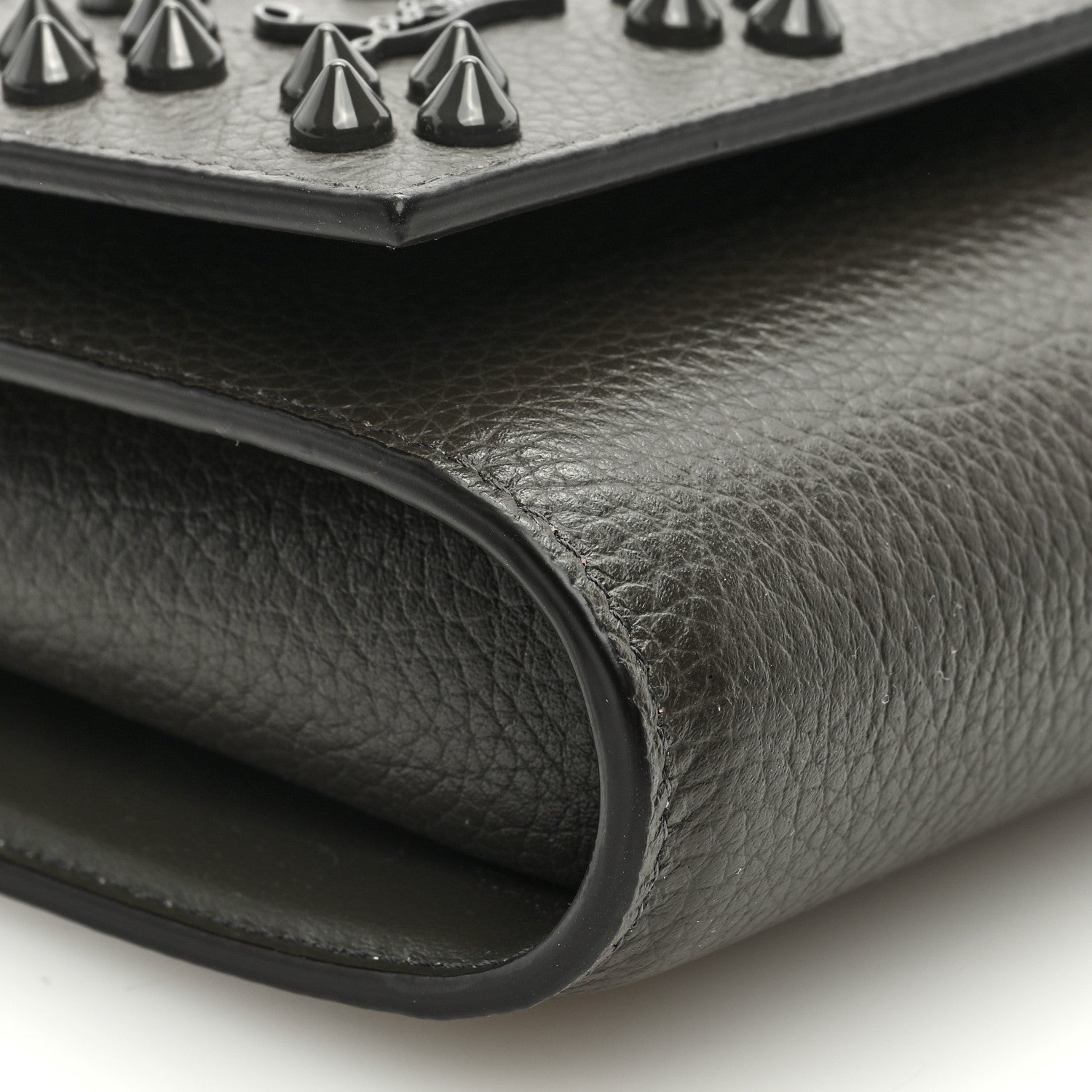 Christian Louboutin Calfskin Spikes Loubinthesky Paloma Wallet On Chain Rocket 7 of 8