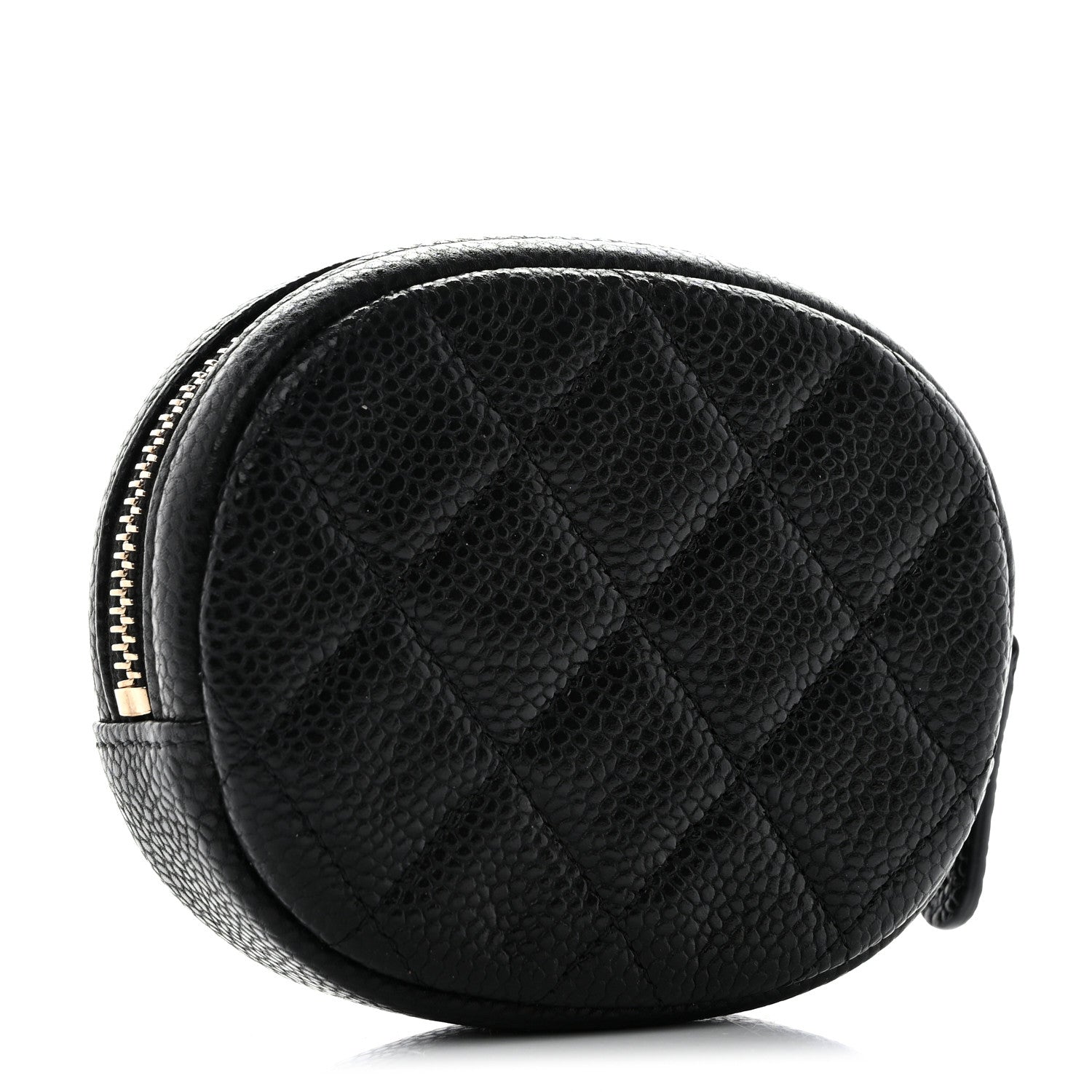 Chanel Caviar Quilted Zip Around Classic Coin Purse Black 3 of 8