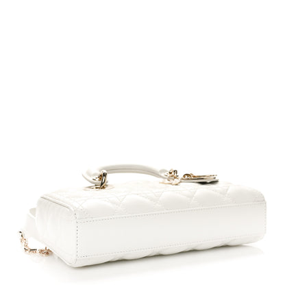 Christian Dior Lambskin Cannage Small Lady D-Joy Latte 4 of 9