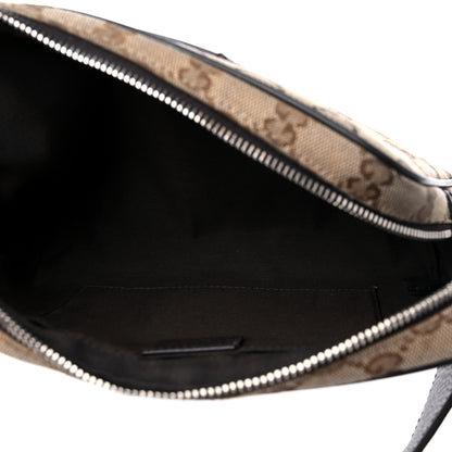 Gucci Monogram Dollar Calfskin Belt Bag Beige Ebony Testa di Moro Marrone Scuro 5 of 17