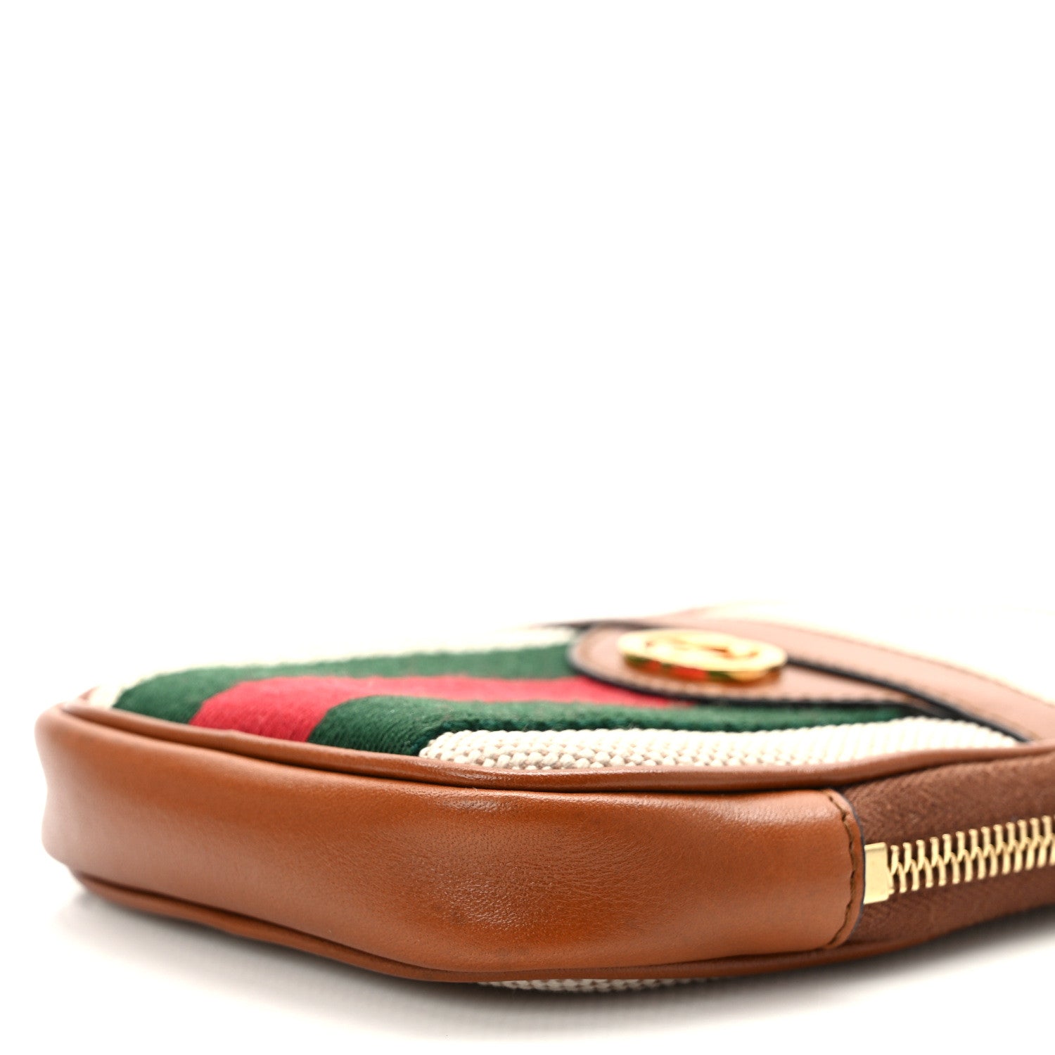 Gucci Vintage Canvas Calfskin Web Belted iPhone Case 90 36 Sand Cuir 10 of 14