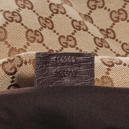 Gucci Monogram Large Horsebit Chain Hobo Dark Brown 6 of 7