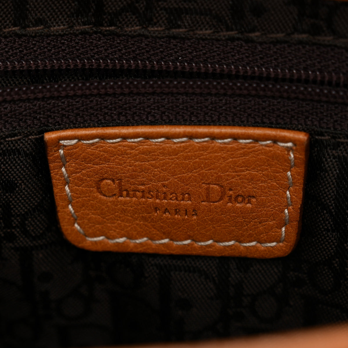 Christian Dior Calfskin Saddle Bag Tan 6 of 10