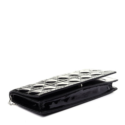 Christian Dior Patent Cannage Lady Dior Convertible Clutch Black 4 of 11