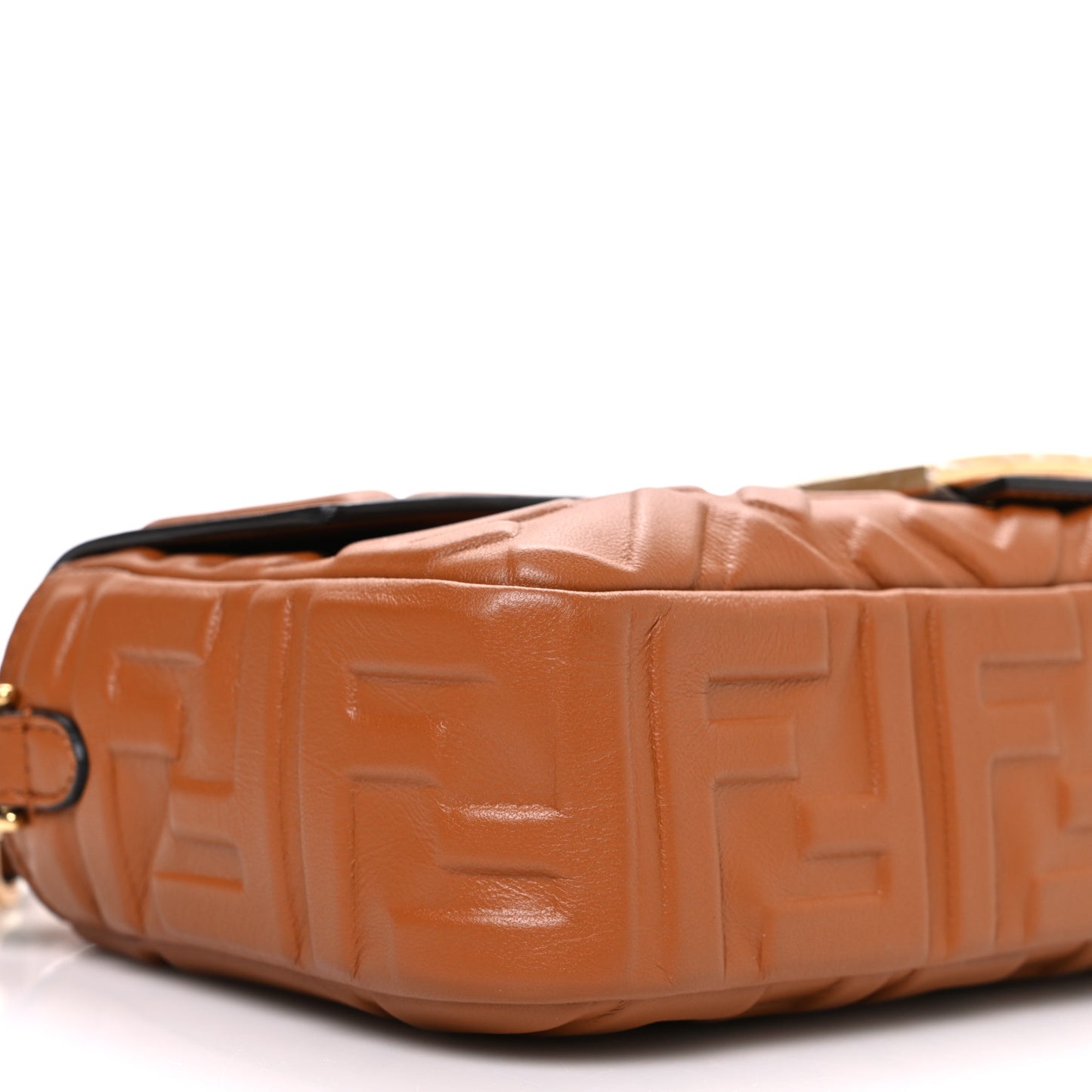 Nappa FF 1974 Embossed Baguette Brandy