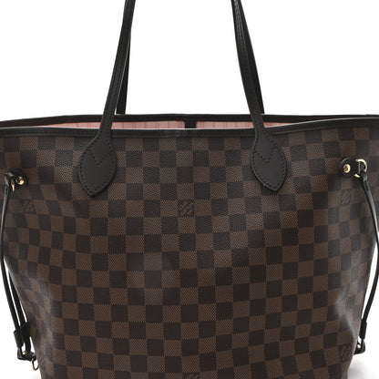 Louis Vuitton Damier Ebene Neo Neverfull MM Rose Ballerine 8 of 10