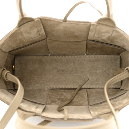 Bottega Veneta Nappa Maxi Intreccio Mini Arco Tote Taupe 6 of 12