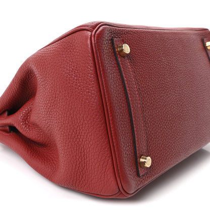 Hermes Togo Birkin 30 Rouge H 9 of 10
