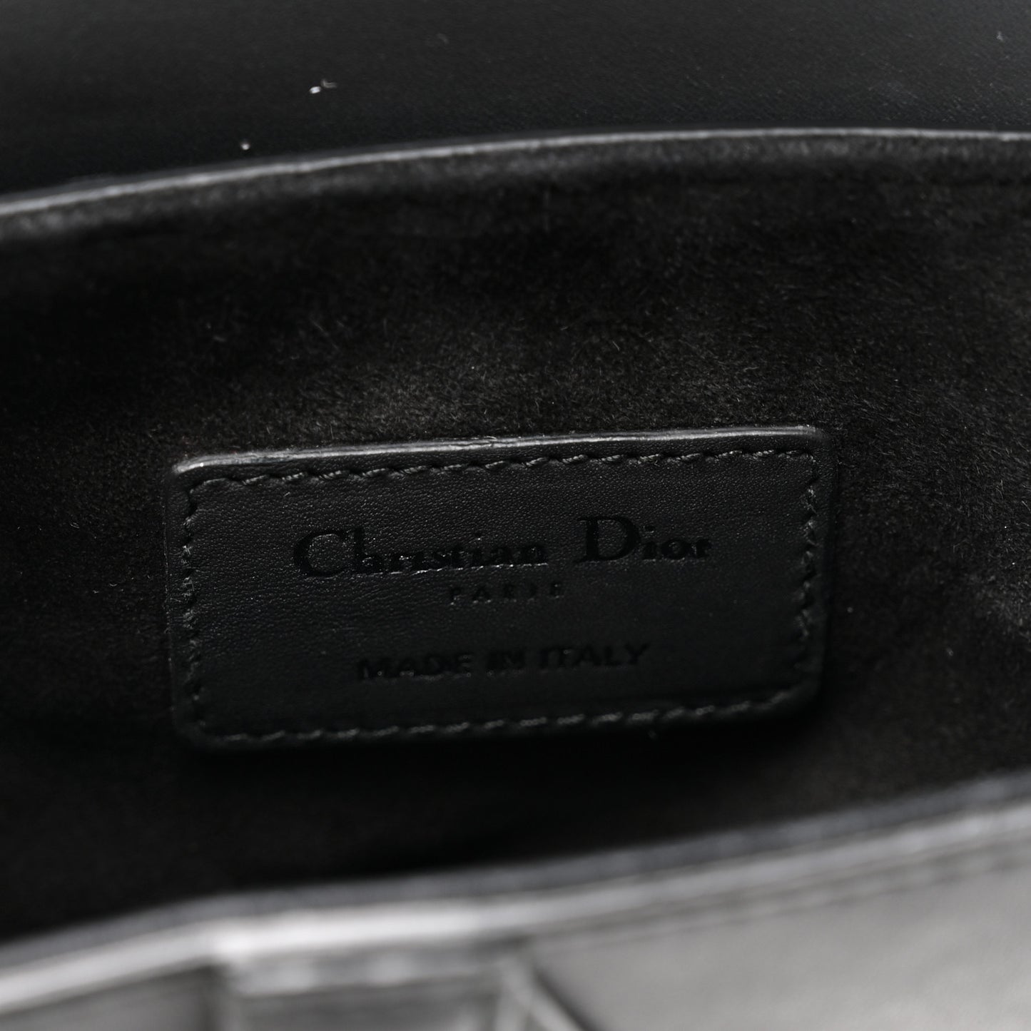 Ultra Matte Calfskin Mini Saddle Bag Black