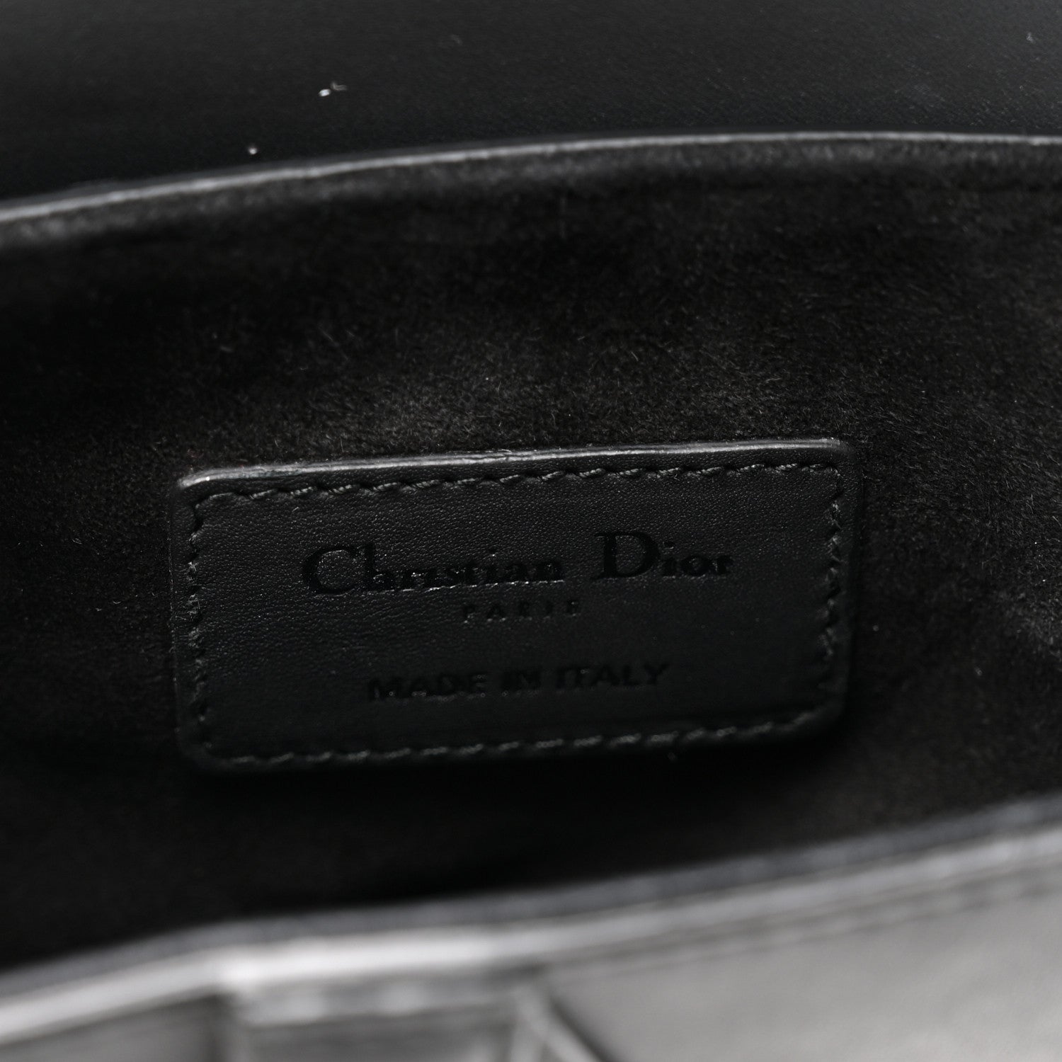 Christian Dior Ultra Matte Calfskin Mini Saddle Bag Black 6 of 10