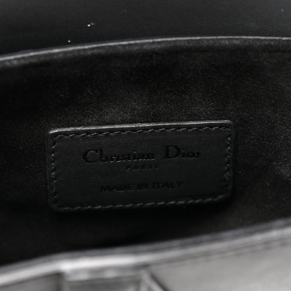 Christian Dior Ultra Matte Calfskin Mini Saddle Bag Black 6 of 10