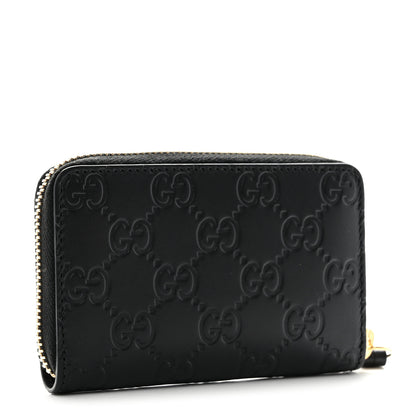 Gucci Guccissima Zip Around Card Case Black 3 of 7