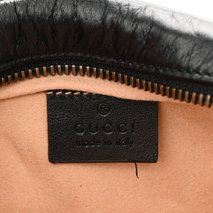 Gucci Calfskin Matelasse Mini GG Marmont Chain Shoulder Bag Black 6 of 10