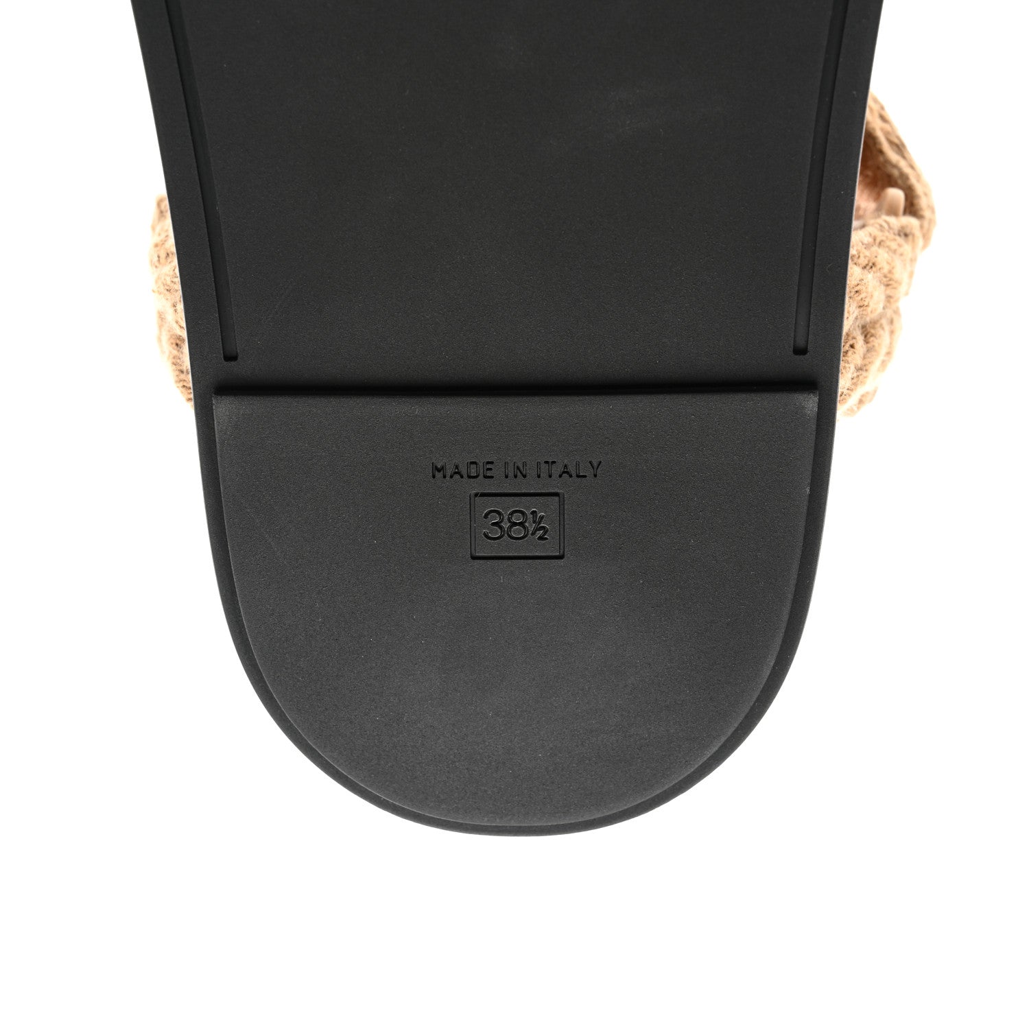 Fendi Braided Fabric Jacquard FF Fendi Feel 25mm Sandals 38.5 Sughero Black Tabacco 7 of 8