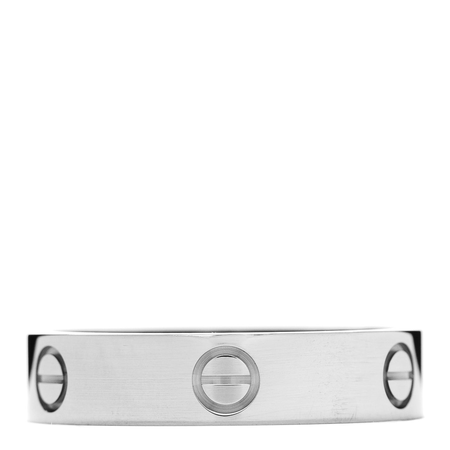 18K White Gold 5.5mm LOVE Ring 68 12.25