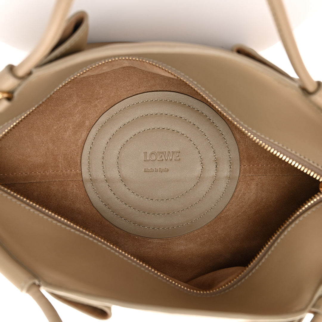Loewe Shiny Nappa Calfskin Small Paseo Bag Clay Green 1913325