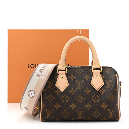 Louis Vuitton LOUIS VUITTON Monogram Speedy Bandouliere 20 Beige 12 of 12