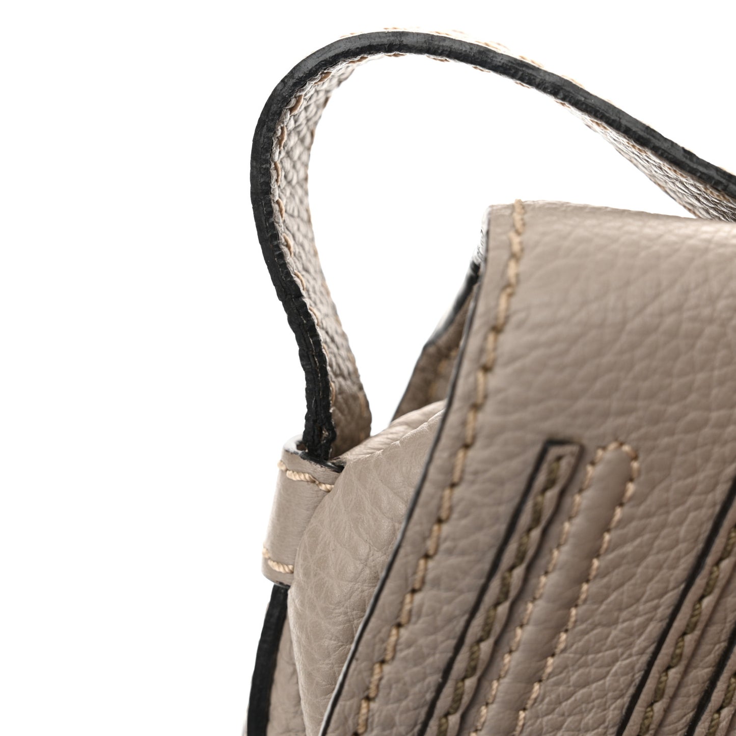Calfskin Mini Marcie Round Crossbody Bag Pastel Grey