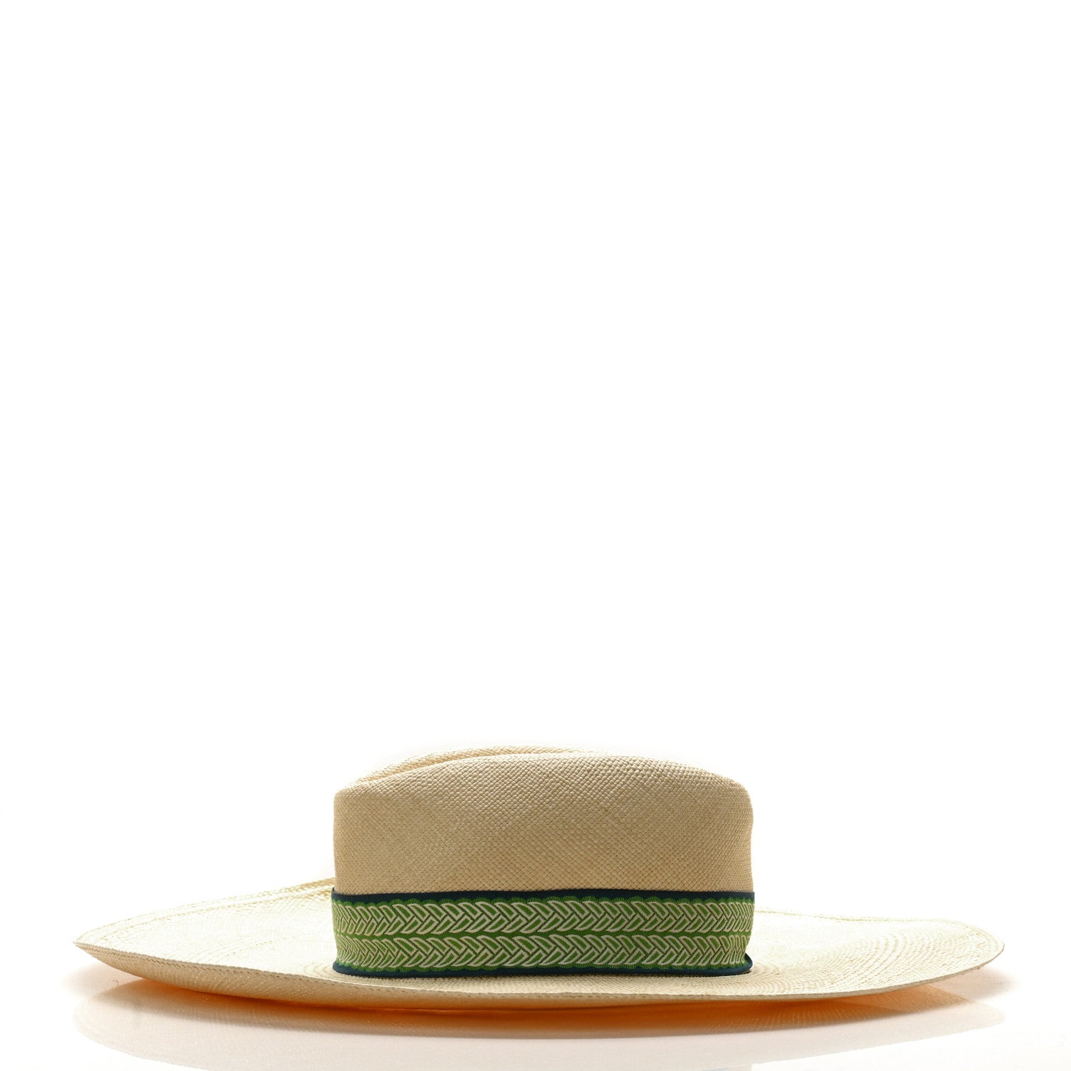 Hermes Straw Arizona Panama Brisa Hat 57 Naturel Multicolor 4 of 10