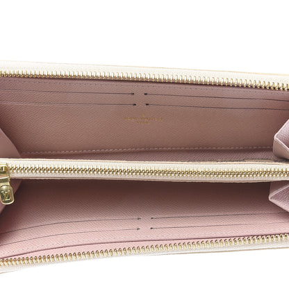 Louis Vuitton Damier Azur Clemence Wallet Rose Ballerine 5 of 8