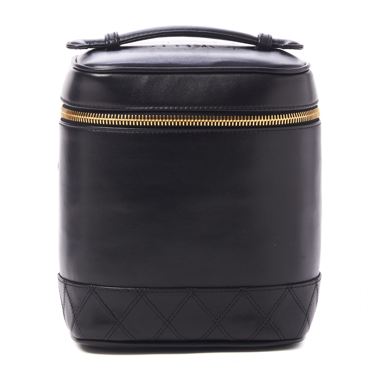 Chanel Calfskin Cosmetic Vanity Bag Black 1 of 8