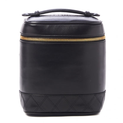 Chanel Calfskin Cosmetic Vanity Bag Black 1 of 8