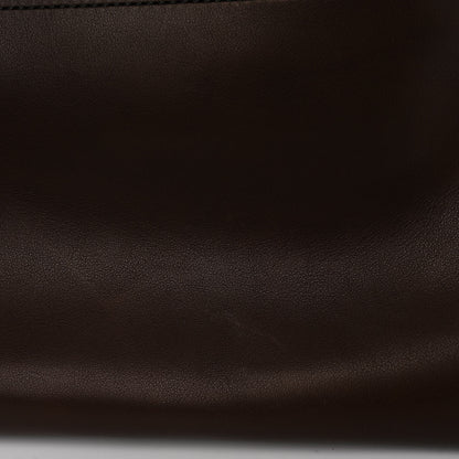 The Row Polished Saddle Calfskin Soft Margaux 15 Deep Brown 10 of 10